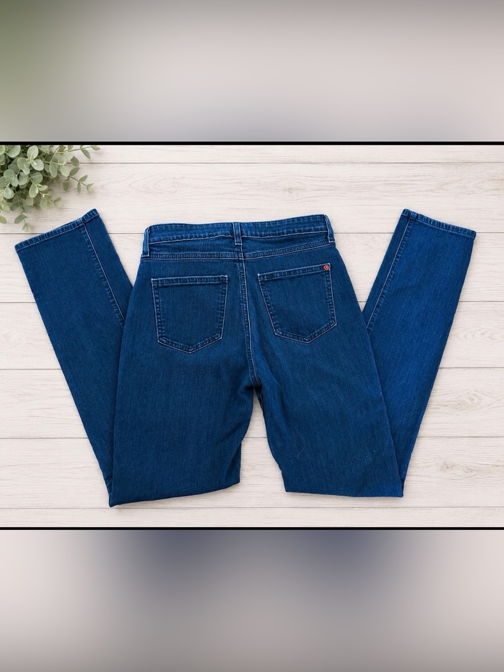SPANX Dark Blue High-Rise Skinny Jeans - Picture 4 of 4